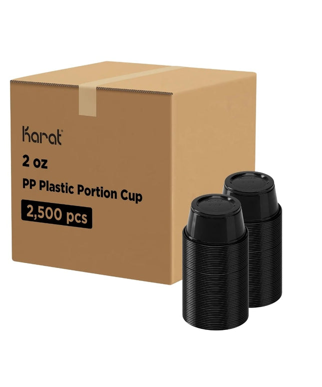 KARAT BLACK PORTION CUP 2 OZ. 2500/CS.