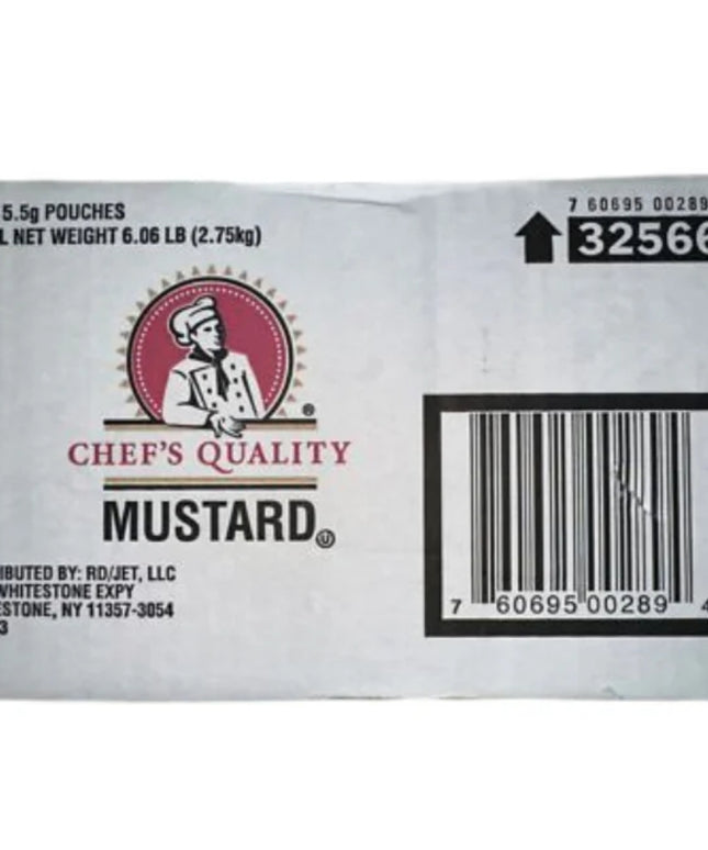 MUSTARD PACKETS 244/5.5 GRS