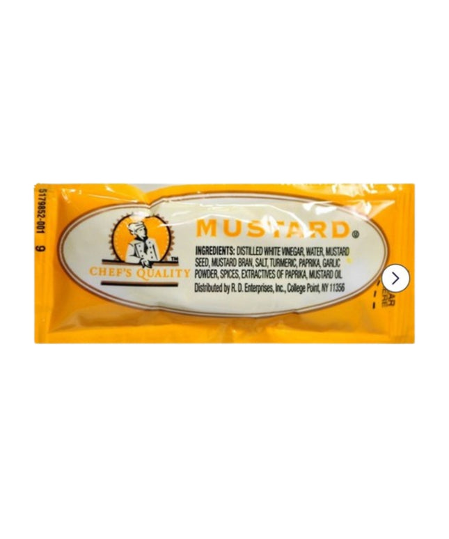 MUSTARD PACKETS 244/5.5 GRS