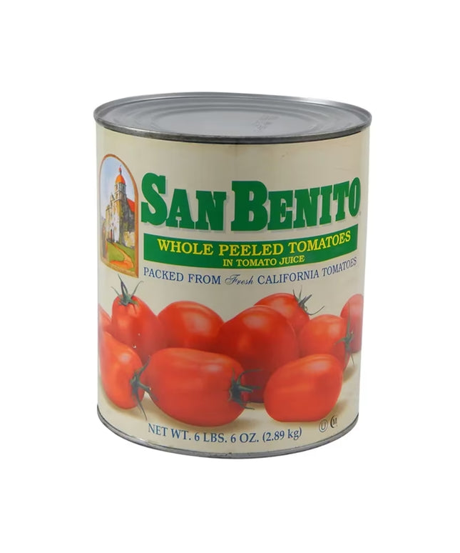 TOMATE WHOLE PEELED IN JUICE SAN BENITO 6/10