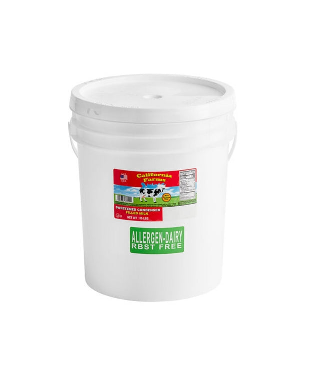CALIFORNIA FARMS CONDENSED MILK 50 LB BUCKET