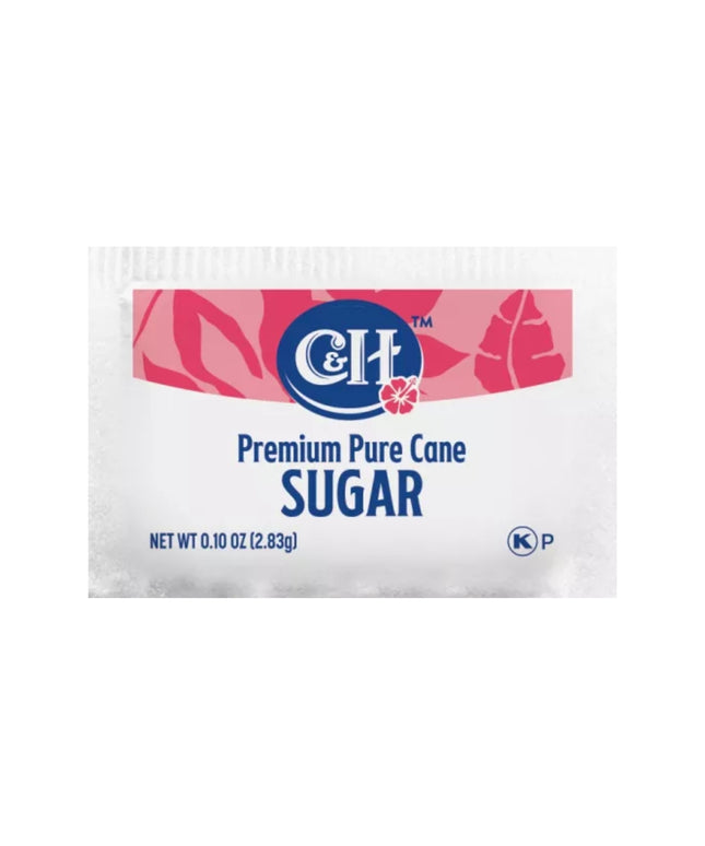 SUGAR PACKETS C&H 10 OZ. 2000/CS.