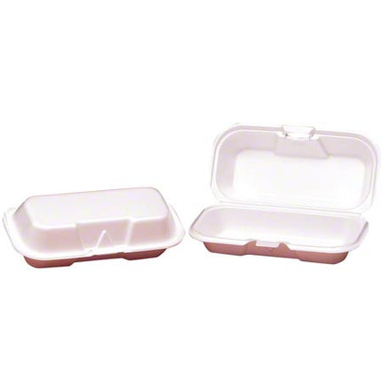 HOT-DOG WHITE FOAM CONTAINER 7.5 X 3 4/125 CS