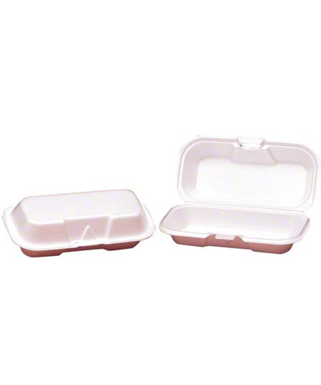 HOT-DOG WHITE FOAM CONTAINER 7.5 X 3 4/125 CS