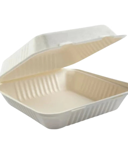 8 X 8 X 3 WHITE HINGED CONTAINER 200/CS