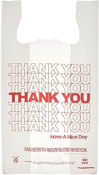 11.5 X 6.5 X 21.5 T SHIRT BAG THANK YOU 1000/CS