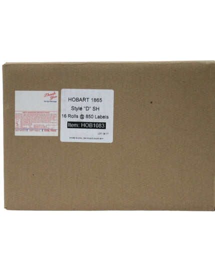 LABEL HOBART1865 STYLE ''D'' SH 16/850