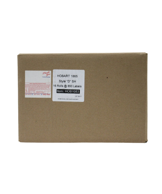 LABEL HOBART1865 STYLE ''D'' SH 16/850
