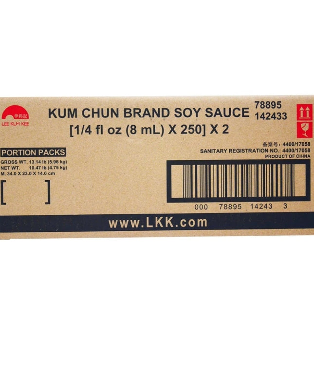 LEE KUM KEE SOY SAUCE PACKETS 500/7 GRS