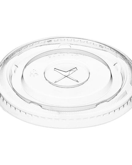 LID PLAST FLAT SLOTTED FOR 9-12 OZ PET CUP 1000/CS