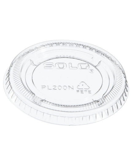 DART PLASTIC 2 OZ LID NO SLOT 2500/CS.