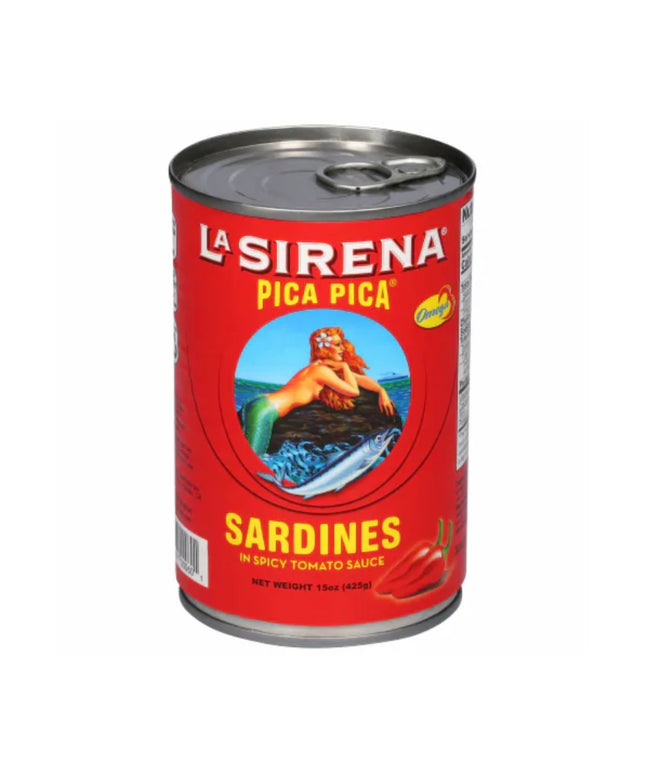 LA SIRENA SARDINES IN SPICY TOMATO SAUCE 24/15 OZ