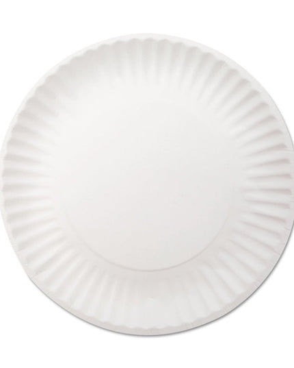 SMART WHITE PAPER PLATE 9" 5/100 CS
