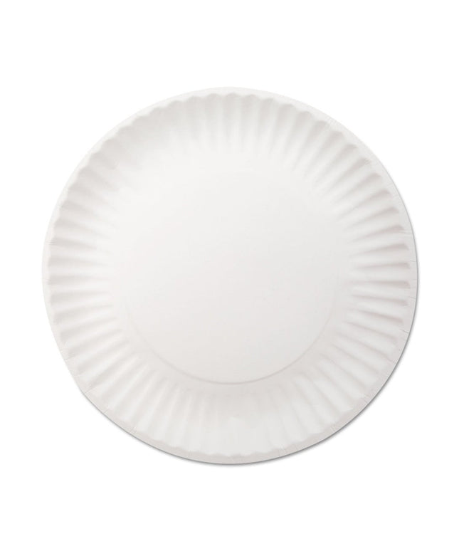 SMART WHITE PAPER PLATE 9" 5/100 CS