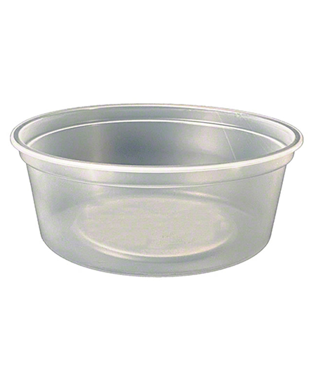 PLASTIPAK DELI CONTAINER 8 OZ. 500/CS. (BLUE LETTERS)