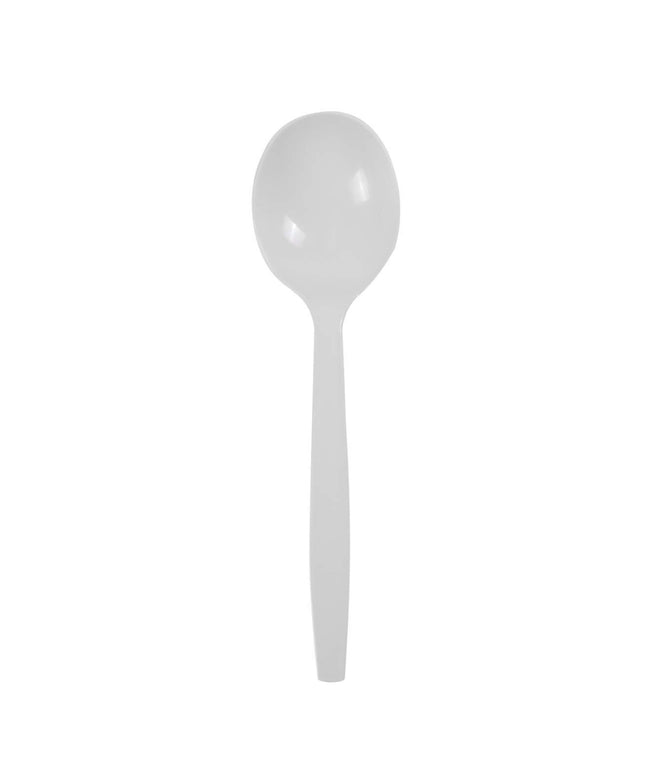 EXTRA HEAVY GIANT SOUP SPOON WHITE 10/100 CS