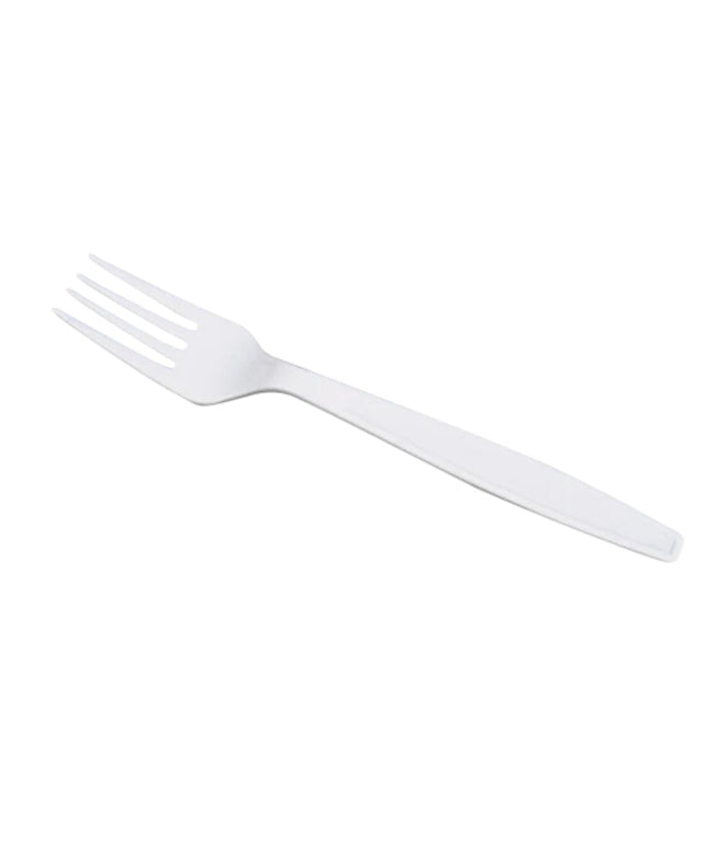 CUTLERY WRAPPED FORK HVY DTY WHITE 1000/CS