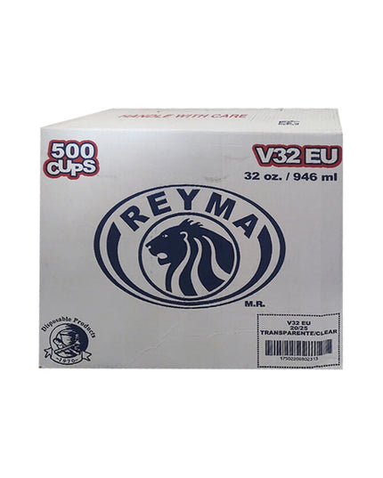 REYMA CLEAR PLASTIC CUP 32 OZ 20/25