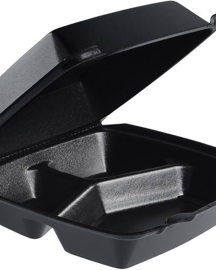8 INCH CONTAINER FOAM BLACK 3 COMP.200/CS.