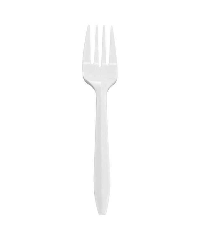 CUTLERY FORK MED WHITE 1000/CS.