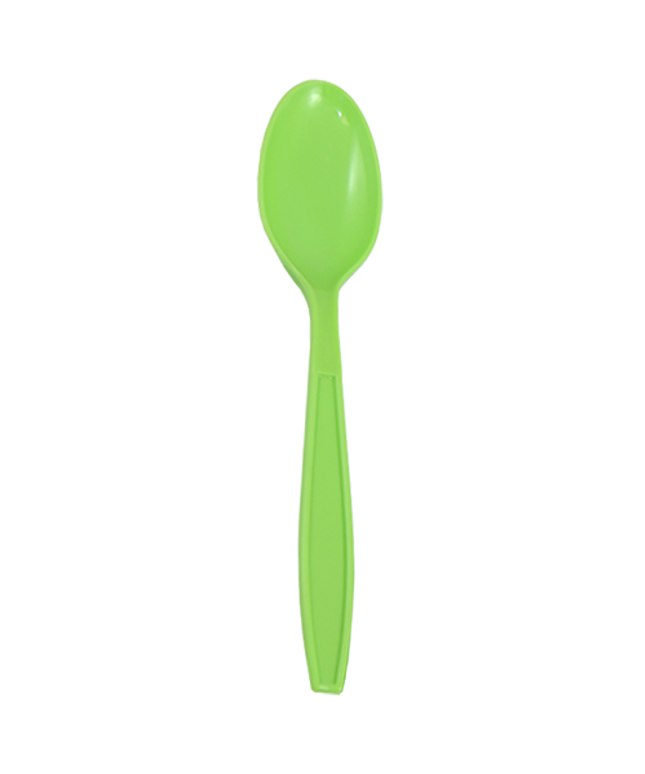 CUTLERY EXTRA HEAVY TEA SPOON GREEN 1000/CS.
