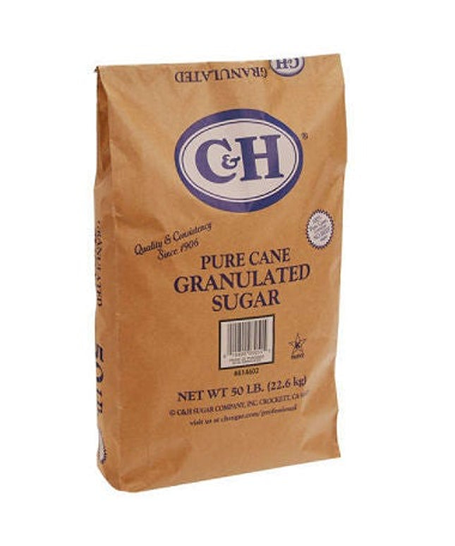 SUGAR GRANULATED C & H 50 LBS.