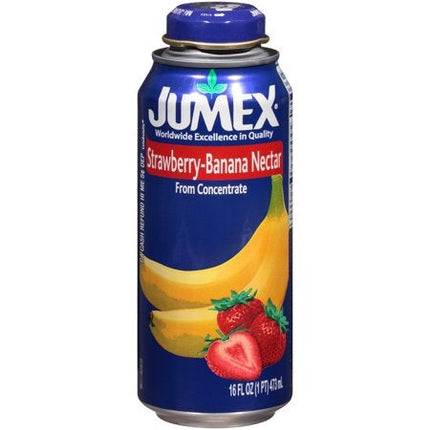 JUMEX BOTTLE STRWBRY/BANANA NECTAR 12/16 OZ.
