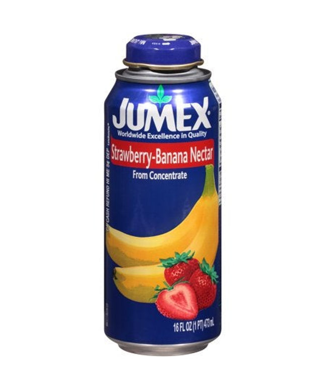 JUMEX BOTTLE STRWBRY/BANANA NECTAR 12/16 OZ.