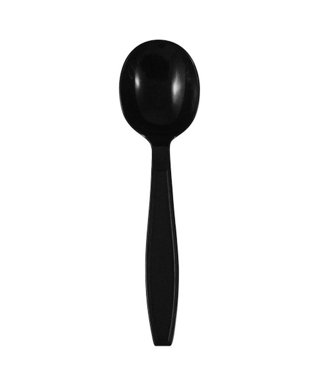 CUTLERY SPOON HVY DTY BLACK 1000/CS.