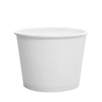 CONTAINER FOOD POLY PAPER WHITE 12 OZ. 1000/CS.