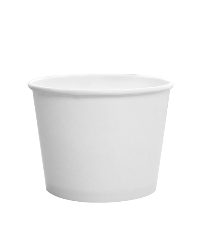 CONTAINER FOOD POLY PAPER WHITE 12 OZ. 1000/CS.
