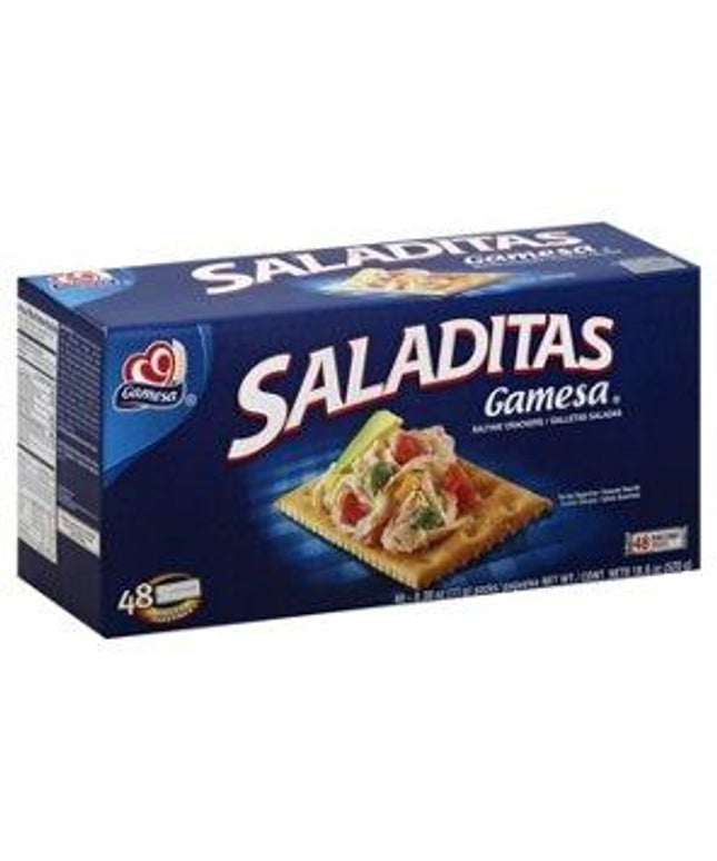 CRACKERS SALADITAS GAMESA 12 BOXES /42 PACKETS 0.38 OZ