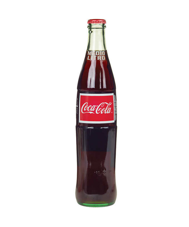 COCA COLA MEXICAN GLASS BOTTLE 1/2 LITER 24/CASE