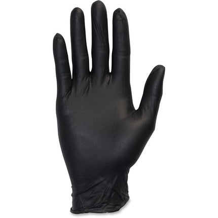 NO POWDER BLACK NITRILE GLOVES LARGE 10/100