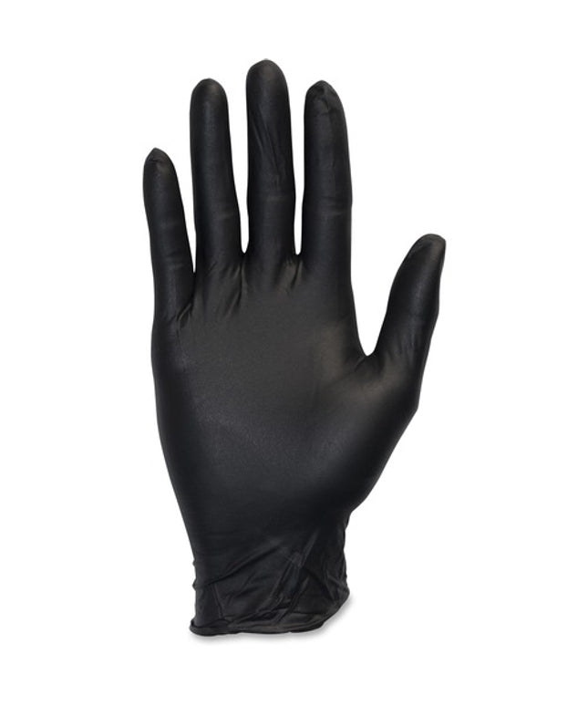 NO POWDER BLACK NITRILE GLOVES LARGE 10/100