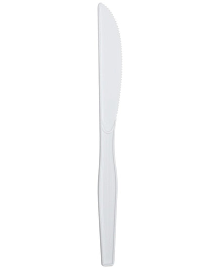 CUTLERY KNIFE MED WHITE 10/100 CT