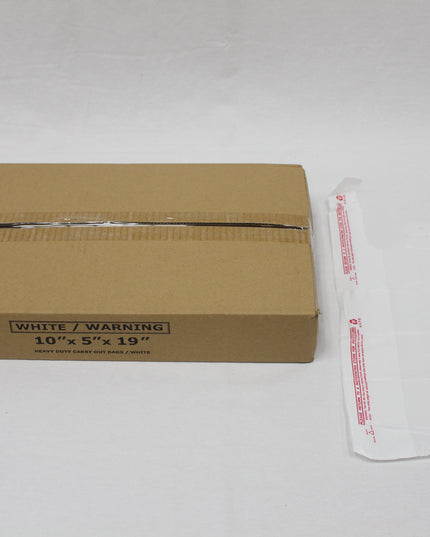 10X5X19 WHITE T-SHIRT BAG