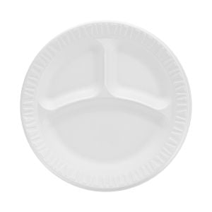 X93 FOAM PLATE 9" 3 COMP 500/CS. 4/125