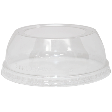 LID PLAST DOME W/HOLE 12-24 OZ. 1000/CS.